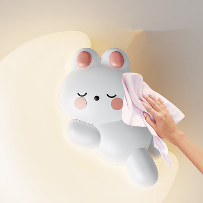 Contemporary Creative Cartoon Animal Rabbit Bear Star Moon Shape PE Iron LED Wall Sconce Lamp For Living Room