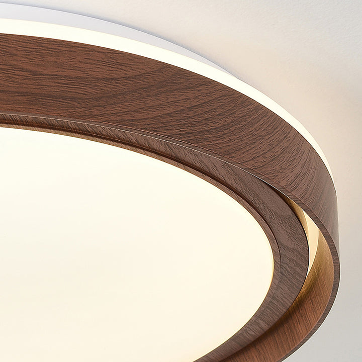 Plafonnier LED rond minimaliste moderne en fer et acrylique pour salon 