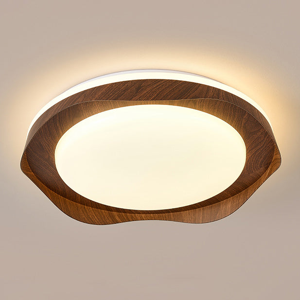 Plafonnier LED rond minimaliste moderne en fer et acrylique pour salon 
