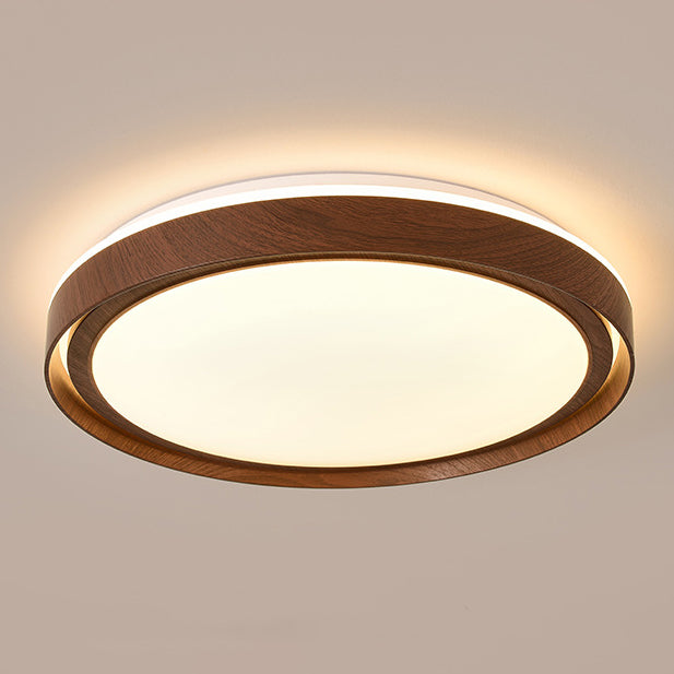 Plafonnier LED rond minimaliste moderne en fer et acrylique pour salon 
