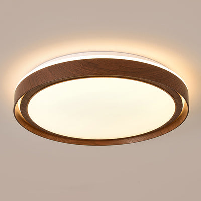 Luz de Techo LED Empotrada Redonda de Hierro y Acrílico Minimalista Moderna para Sala de Estar 