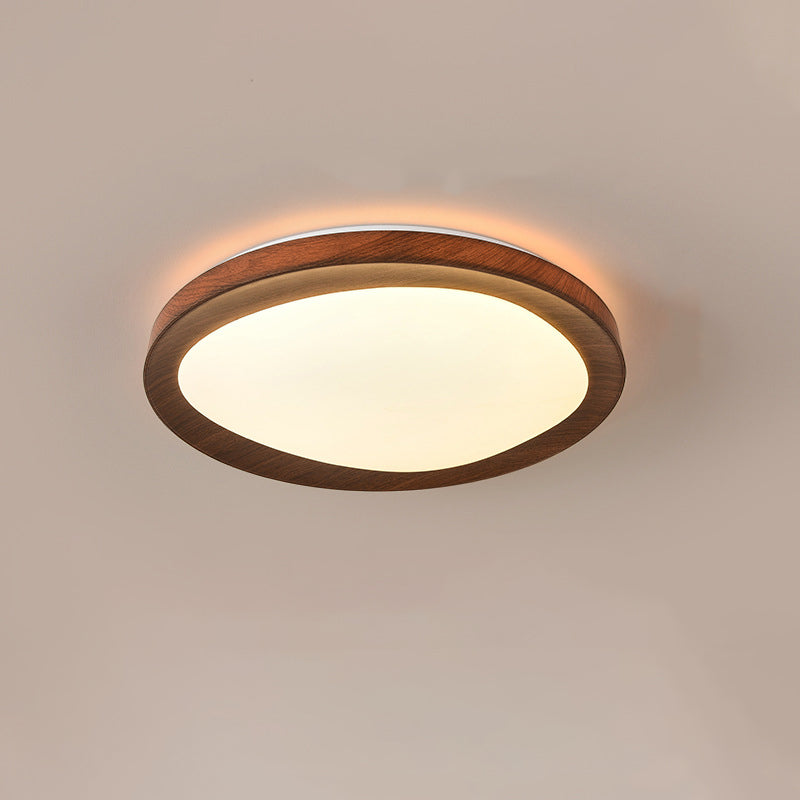 Plafonnier LED rond minimaliste moderne en fer et acrylique pour salon 