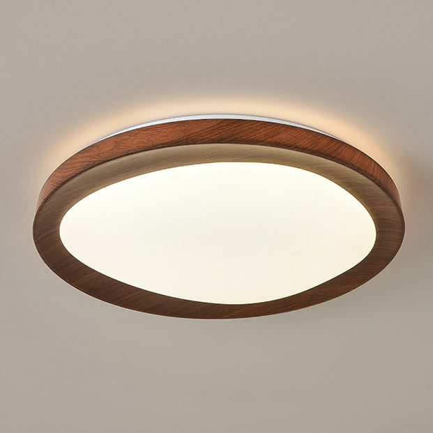 Plafonnier LED rond minimaliste moderne en fer et acrylique pour salon 