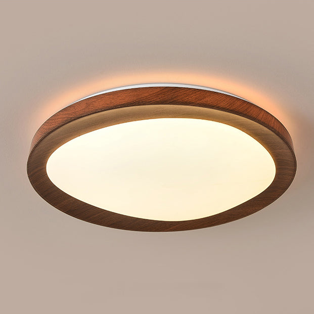 Plafonnier LED rond minimaliste moderne en fer et acrylique pour salon 