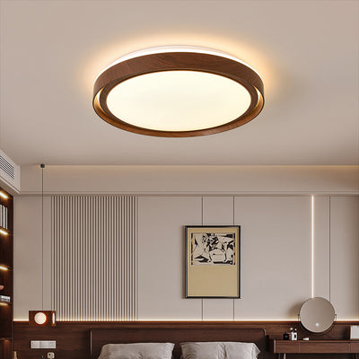 Luz de Techo LED Empotrada Redonda de Hierro y Acrílico Minimalista Moderna para Sala de Estar 