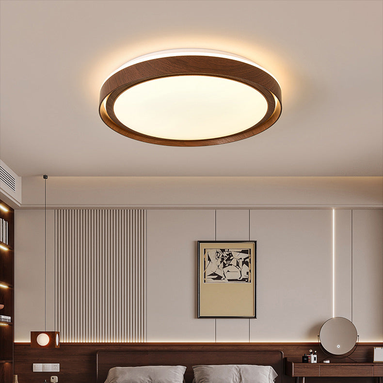 Luz de Techo LED Empotrada Redonda de Hierro y Acrílico Minimalista Moderna para Sala de Estar 