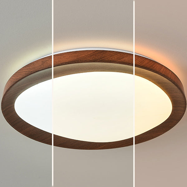 Plafonnier LED rond minimaliste moderne en fer et acrylique pour salon 
