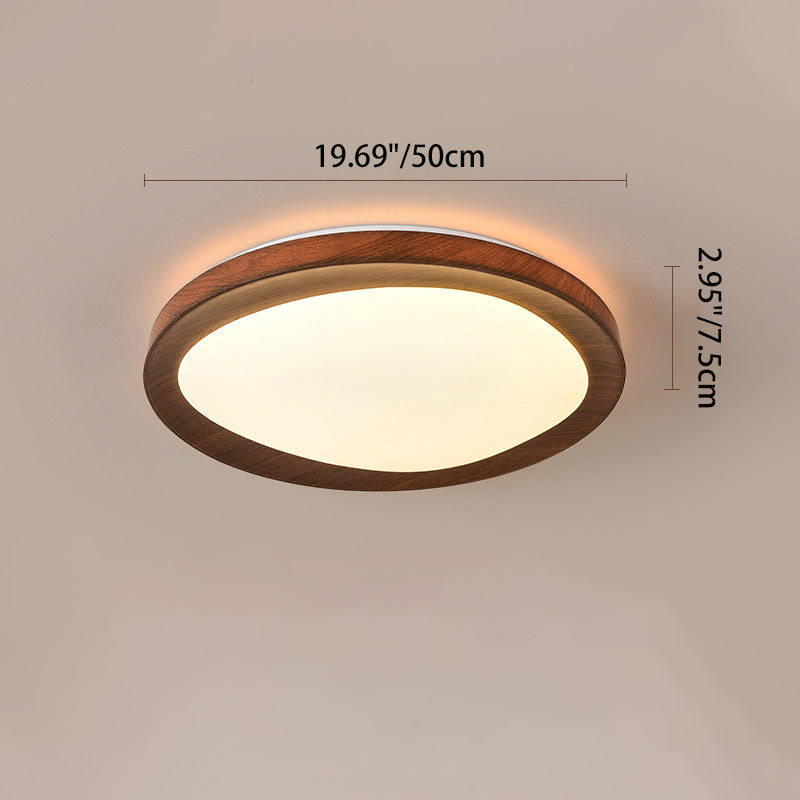 Luz de Techo LED Empotrada Redonda de Hierro y Acrílico Minimalista Moderna para Sala de Estar 
