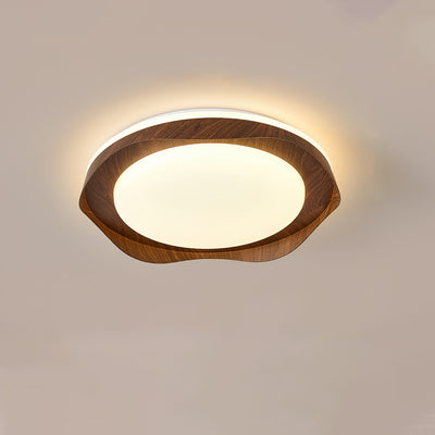 Luz de Techo LED Empotrada Redonda de Hierro y Acrílico Minimalista Moderna para Sala de Estar 