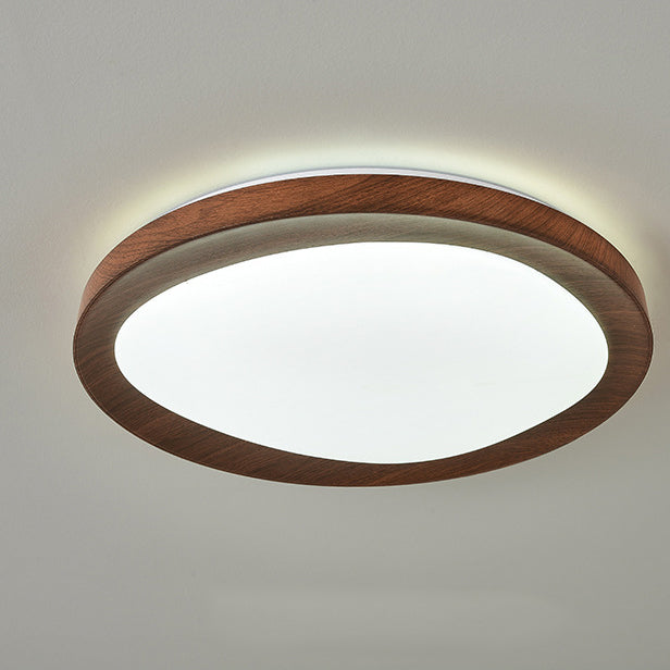 Plafonnier LED rond minimaliste moderne en fer et acrylique pour salon 