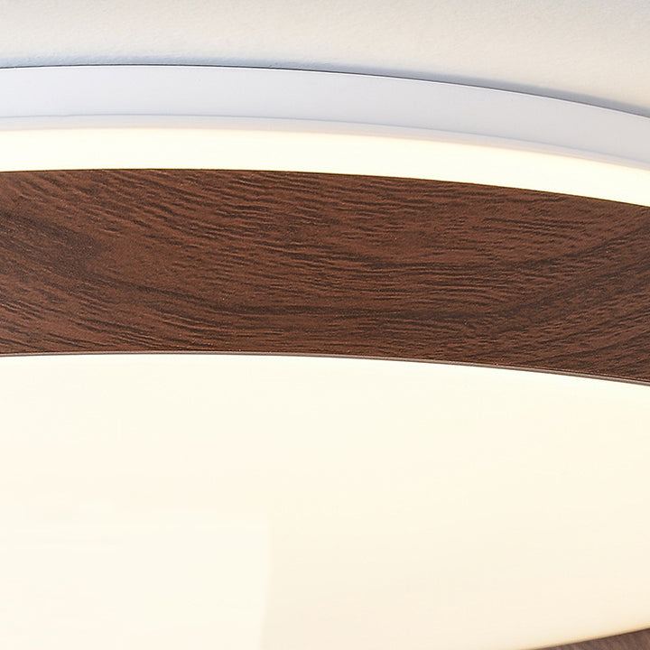 Plafonnier LED rond minimaliste moderne en fer et acrylique pour salon 