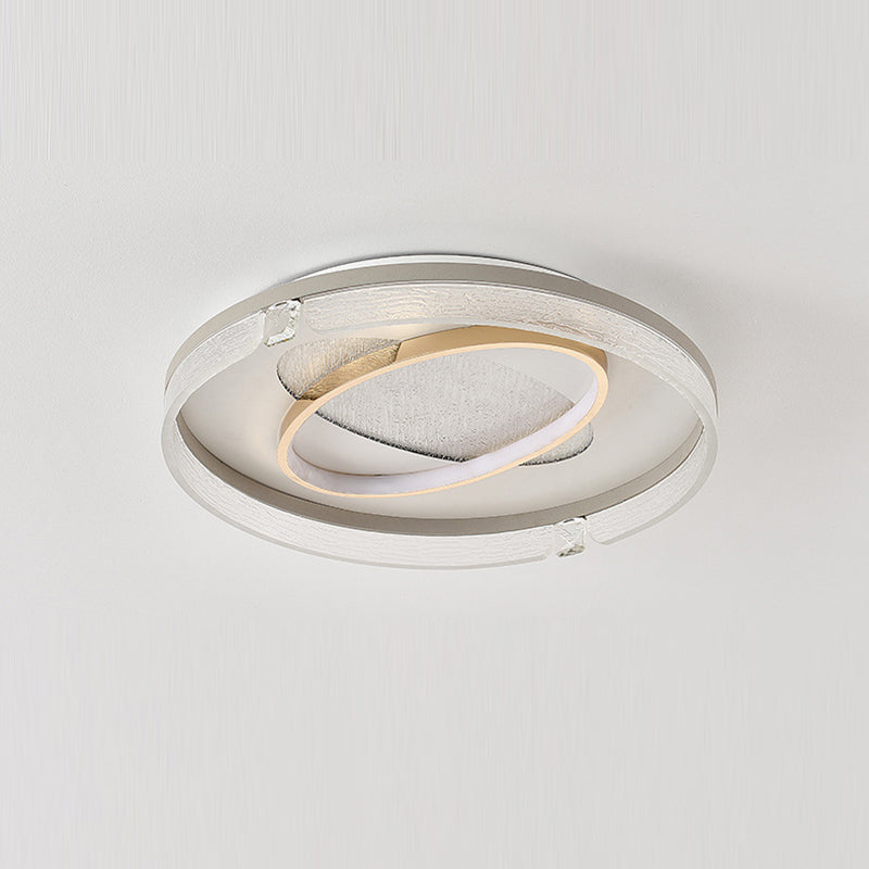 Lumière de plafond à montage affleurant LED en aluminium acrylique de combinaison moderne de luxe ovale ronde carrée pour salon 