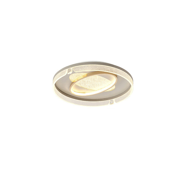 Lumière de plafond à montage affleurant LED en aluminium acrylique de combinaison moderne de luxe ovale ronde carrée pour salon 