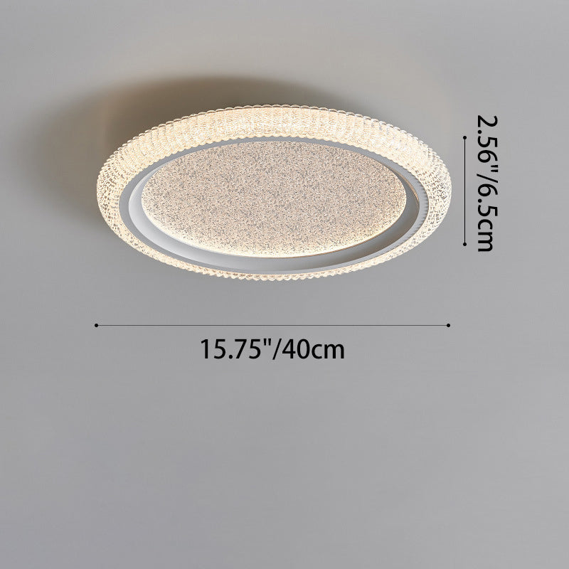 ضوء سقف LED مثبت دافق من الألومنيوم والأكريليك بتصميم فاخر حديث دائري لأجل غرفة المعيشة 