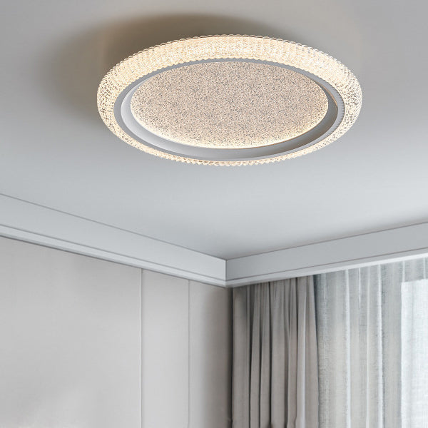 ضوء سقف LED مثبت دافق من الألومنيوم والأكريليك بتصميم فاخر حديث دائري لأجل غرفة المعيشة 