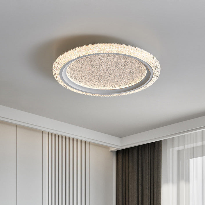 ضوء سقف LED مثبت دافق من الألومنيوم والأكريليك بتصميم فاخر حديث دائري لأجل غرفة المعيشة 