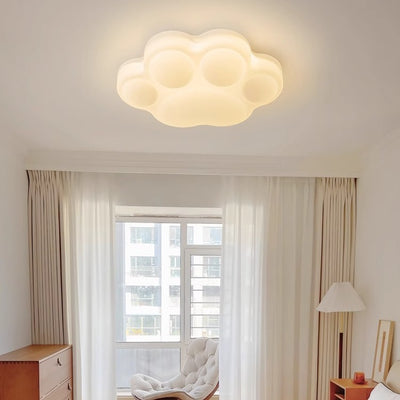 Luz de techo LED empotrada de hardware de garra de gato animal creativo contemporáneo para dormitorio 