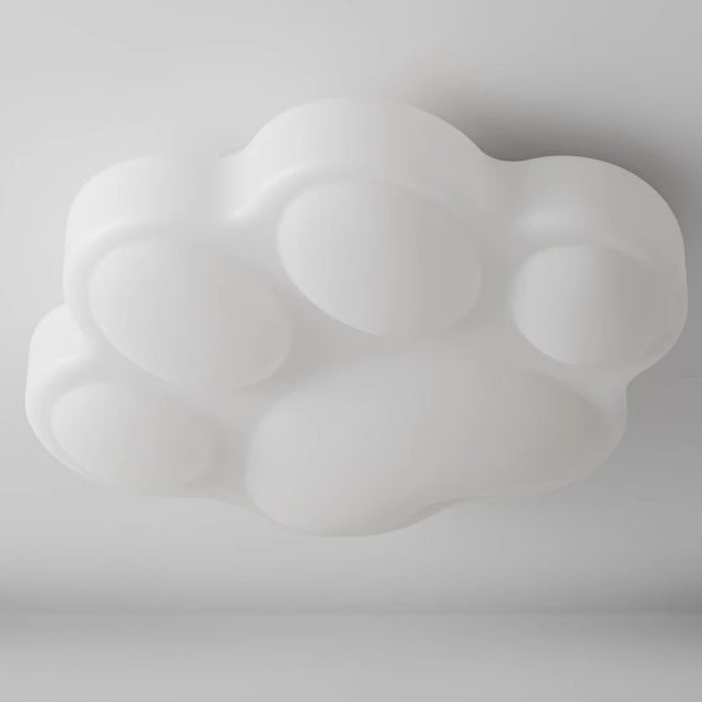 Plafonnier LED à montage affleurant en matériel contemporain créatif en forme de patte de chat pour chambre à coucher 