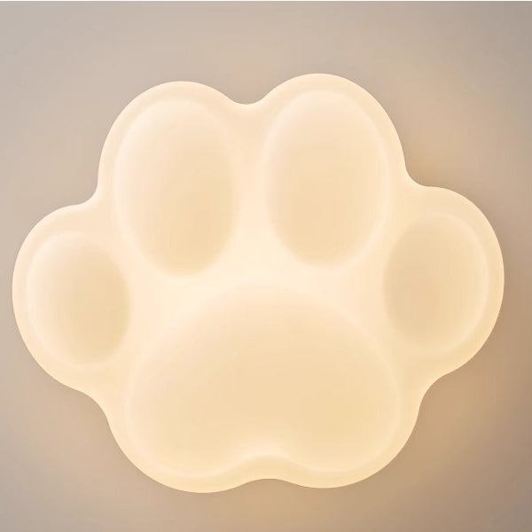 Plafonnier LED à montage affleurant en matériel contemporain créatif en forme de patte de chat pour chambre à coucher 
