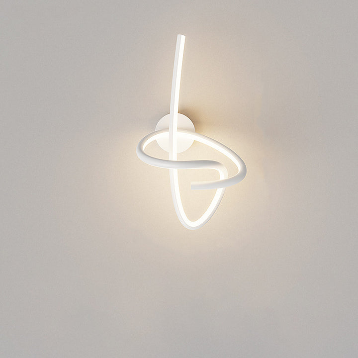 مصباح حائطي LED من الأكريليك والحديد والألمنيوم بتصميم نوتة موسيقية إبداعية معاصرة لغرفة المعيشة 