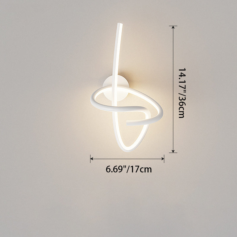 مصباح حائطي LED من الأكريليك والحديد والألمنيوم بتصميم نوتة موسيقية إبداعية معاصرة لغرفة المعيشة 