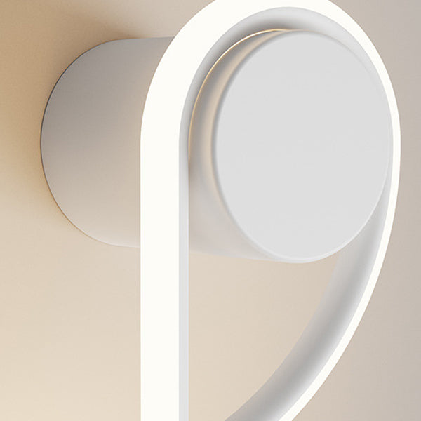 مصباح حائطي LED من الأكريليك والحديد والألمنيوم بتصميم نوتة موسيقية إبداعية معاصرة لغرفة المعيشة 