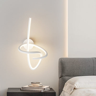 مصباح حائطي LED من الأكريليك والحديد والألمنيوم بتصميم نوتة موسيقية إبداعية معاصرة لغرفة المعيشة 