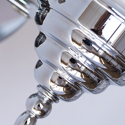 Traditional Vintage Pull Cord Switch Iron Glass Microphone Shape 1-Light Wall Sconce Lamp For Living Room