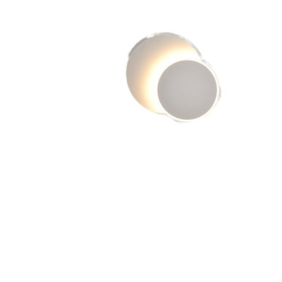 مصباح حائط LED من الألومنيوم والسيليكون والراتنج للأطفال المبدعين المعاصرين بتصميم رائد فضاء مع دوران وخسوف قمري لغرفة النوم 
