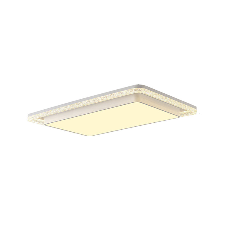 Plafonnier LED en fer et acrylique moderne de luxe double rond carré rectangulaire pour salon 