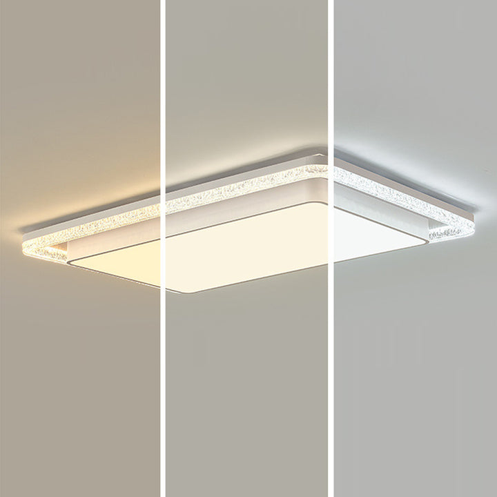 Plafonnier LED en fer et acrylique moderne de luxe double rond carré rectangulaire pour salon 