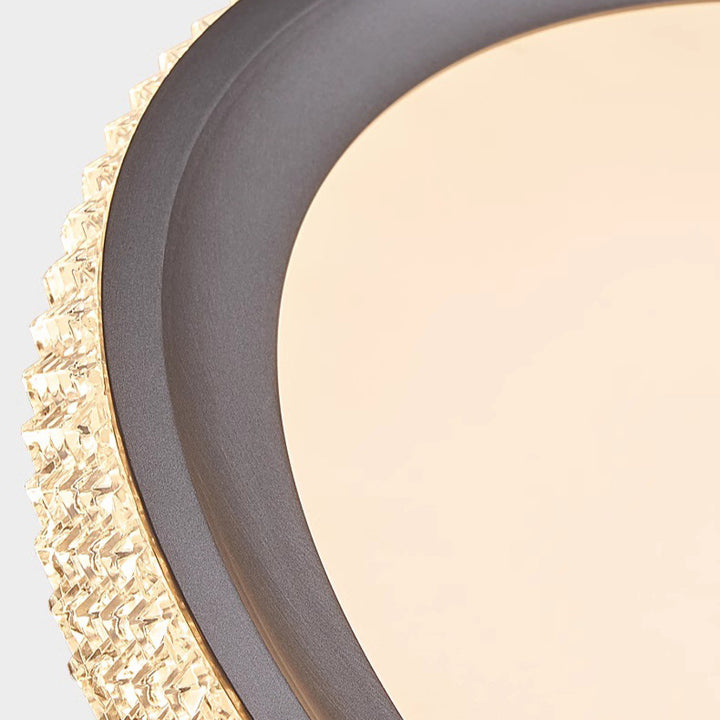 Plafonnier LED rond en aluminium acrylique minimaliste moderne pour salon 