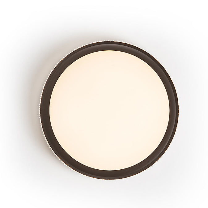 Plafonnier LED rond en aluminium acrylique minimaliste moderne pour salon 