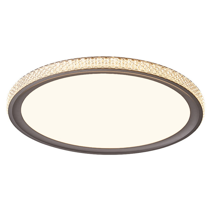 Plafonnier LED rond en aluminium acrylique minimaliste moderne pour salon 