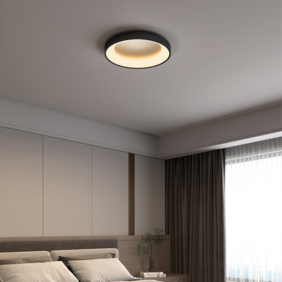 Lumière de plafond LED encastrée en acrylique et fer pour salon, style moderne minimaliste, forme ronde 