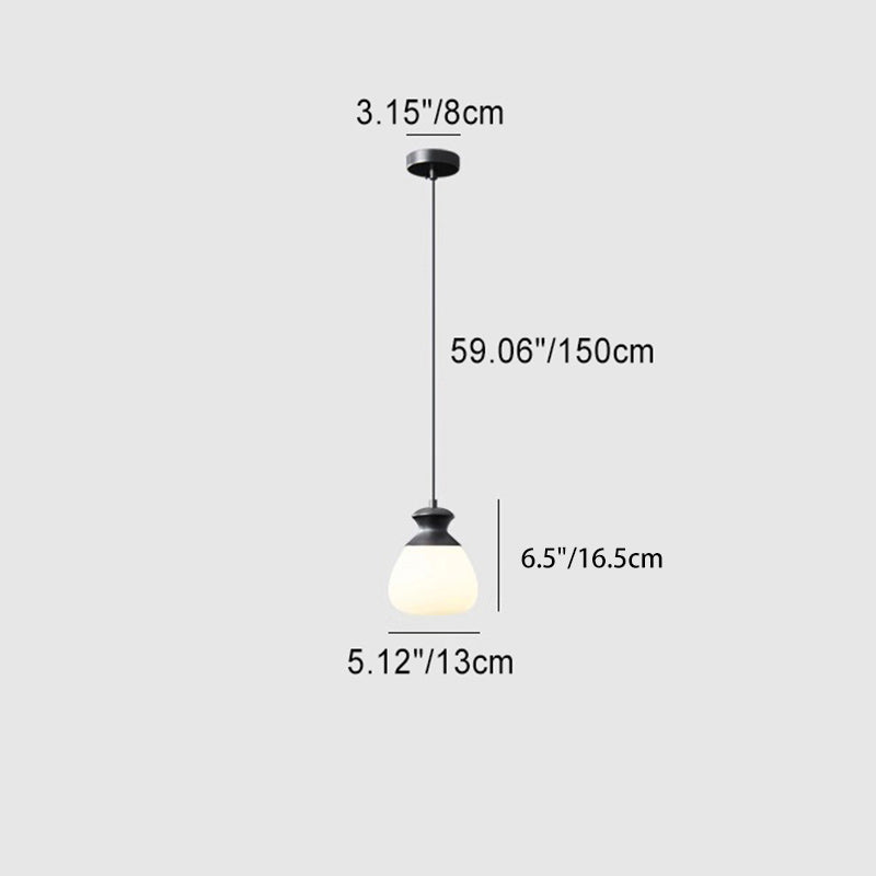 Zeitgenössische nordische Messing-Glasflasche Form 1-Licht Pendelleuchte für das Wohnzimmer 
