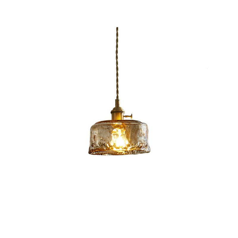 Suspension lumineuse contemporaine nordique en verre géométrique pour salon 