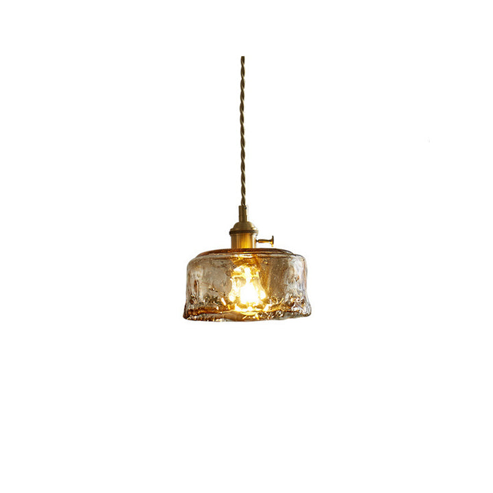 Suspension lumineuse contemporaine nordique en verre géométrique pour salon 