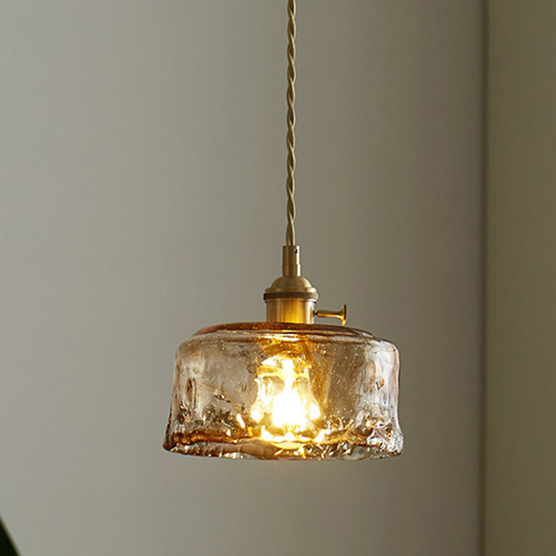 Suspension lumineuse contemporaine nordique en verre géométrique pour salon 