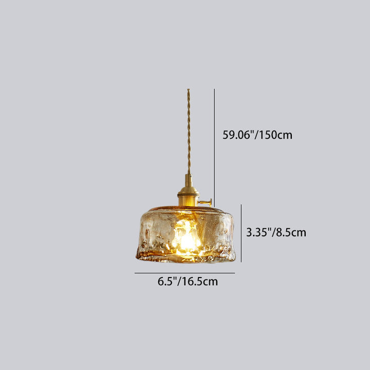 Suspension lumineuse contemporaine nordique en verre géométrique pour salon 