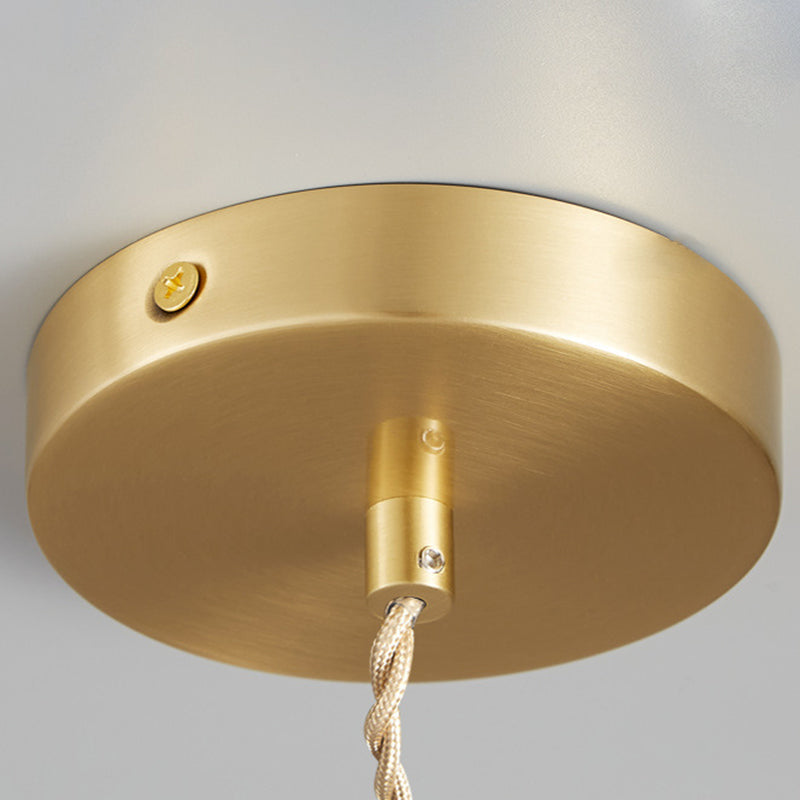 Suspension lumineuse contemporaine nordique en verre géométrique pour salon 
