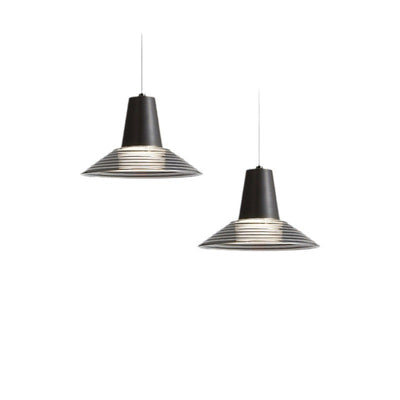 Moderna lámpara colgante de lujo en forma de cono de vidrio y latón con LED para sala de estar 