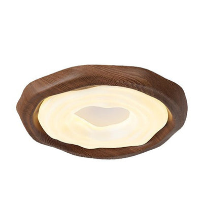 Plafonnier LED avec abat-jour en fer PE rétro contemporain pour salon 