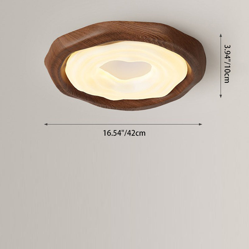 ضوء سقف مثبت بمصباح LED بظل حديدي بتصميم عصري رجعي لغرفة المعيشة 