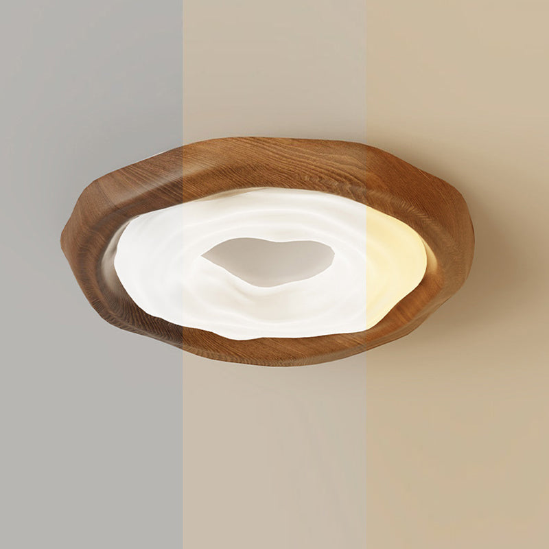 ضوء سقف مثبت بمصباح LED بظل حديدي بتصميم عصري رجعي لغرفة المعيشة 