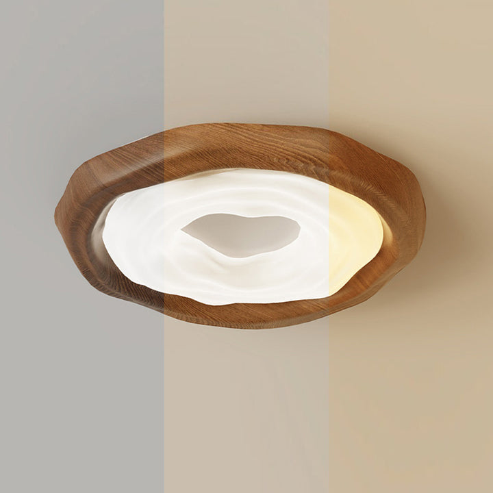ضوء سقف مثبت بمصباح LED بظل حديدي بتصميم عصري رجعي لغرفة المعيشة 