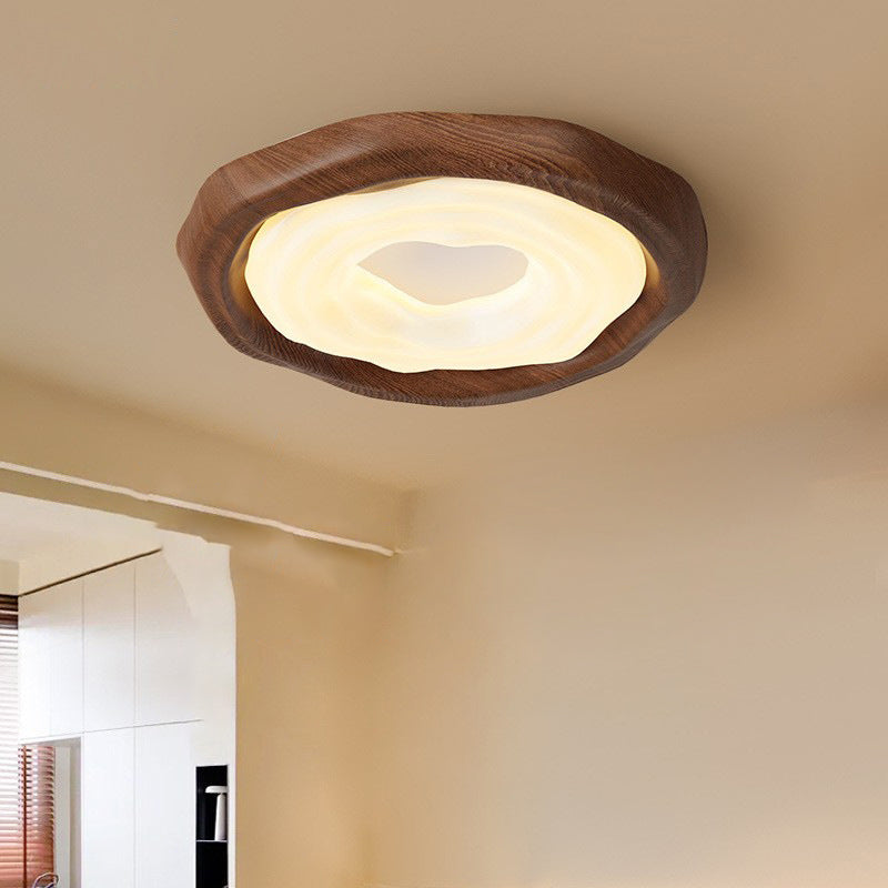 ضوء سقف مثبت بمصباح LED بظل حديدي بتصميم عصري رجعي لغرفة المعيشة 
