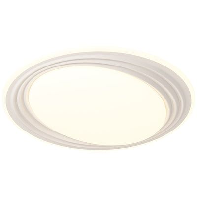 Plafonnier LED rond en fer acrylique minimaliste moderne pour salon 