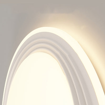 Plafonnier LED rond en fer acrylique minimaliste moderne pour salon 