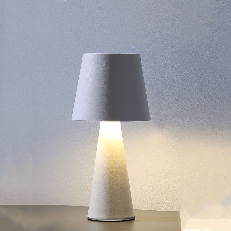 مصباح طاولة LED USB أكريليك حديدي أسطواني حديث بسيط لغرفة النوم 